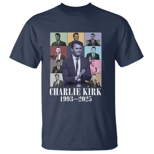 Legacy of Charlie Kirk T Shirt 1993 2025 Memorial Pop Art Tribute Graphic TS02 Navy Print Your Wear