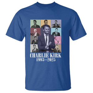Legacy of Charlie Kirk T Shirt 1993 2025 Memorial Pop Art Tribute Graphic TS02 Royal Blue Print Your Wear