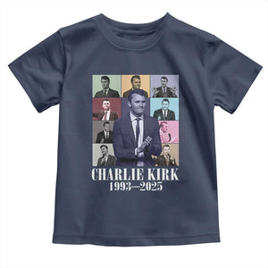 Legacy of Charlie Kirk Toddler T Shirt 1993 2025 Memorial Pop Art Tribute Graphic TS02 Navy Print Your Wear