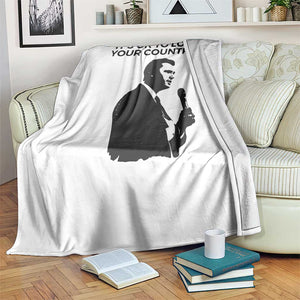 Patriotic Freedom Charlie Kirk Legacy Throw Blanket Its OK to Love Your Country TS02 Print Your Wear