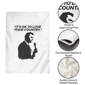 Patriotic Freedom Charlie Kirk Legacy Garden Flag Its OK to Love Your Country TS02 Print Your Wear