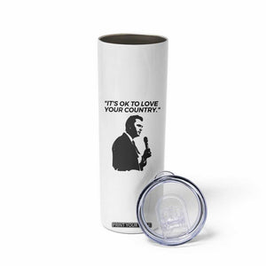 Patriotic Freedom Charlie Kirk Legacy Skinny Tumbler Its OK to Love Your Country TS02 Print Your Wear