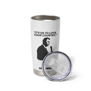 Patriotic Freedom Charlie Kirk Legacy Tumbler Cup Its OK to Love Your Country TS02 Print Your Wear