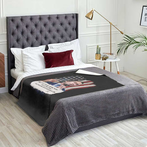 Patriotic Charlie Kirk Legacy Throw Blanket The Greatness of America Power of the People TS02 Print Your Wear