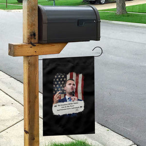 Patriotic Charlie Kirk Legacy Garden Flag The Greatness of America Power of the People TS02 Print Your Wear