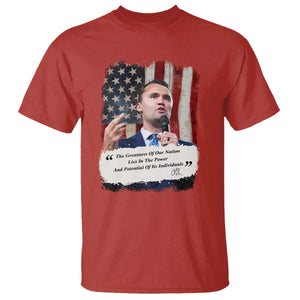 Patriotic Charlie Kirk Legacy T Shirt The Greatness of America Power of the People TS02 Red Print Your Wear