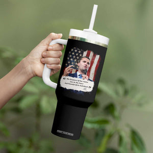 Patriotic Charlie Kirk Legacy Tumbler With Handle The Greatness of America Power of the People TS02 Print Your Wear