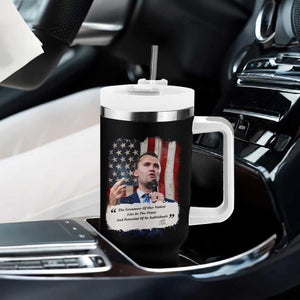Patriotic Charlie Kirk Legacy Tumbler With Handle The Greatness of America Power of the People TS02 Print Your Wear