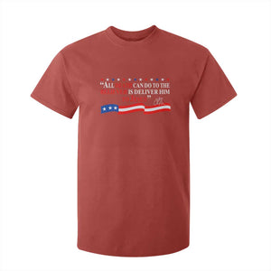 Patriotic Christian Faith T Shirt For Kid All Death Can Do Is Deliver Him to Jesus TS02 Red Print Your Wear