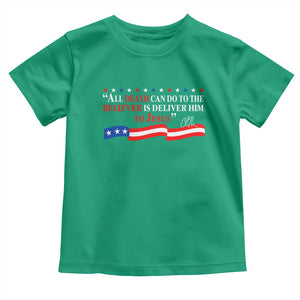 Patriotic Christian Faith Toddler T Shirt All Death Can Do Is Deliver Him to Jesus TS02 Irish Green Print Your Wear