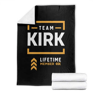 Team Kirk Lifetime Member Throw Blanket American True Patriot Support TS02 Black Print Your Wear