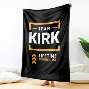 Team Kirk Lifetime Member Throw Blanket American True Patriot Support TS02 Print Your Wear