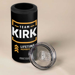 Team Kirk Lifetime Member 4 in 1 Can Cooler Tumbler American True Patriot Support TS02 Print Your Wear