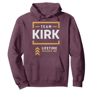 Team Kirk Lifetime Member Hoodie American True Patriot Support TS02 Maroon Print Your Wear