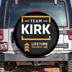Team Kirk Lifetime Member Spare Tire Cover American True Patriot Support TS02 No hole Black Print Your Wear