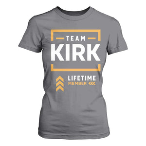 Team Kirk Lifetime Member T Shirt For Women American True Patriot Support TS02 Charcoal Print Your Wear