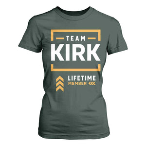 Team Kirk Lifetime Member T Shirt For Women American True Patriot Support TS02 Dark Forest Green Print Your Wear