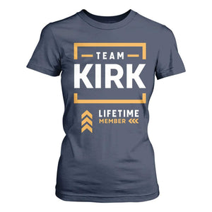 Team Kirk Lifetime Member T Shirt For Women American True Patriot Support TS02 Navy Print Your Wear