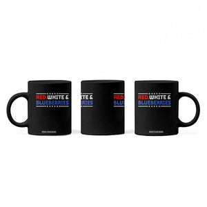 Red White and Blueberries Coffee Mug Patriotic Tribute Memorial TS02 Print Your Wear