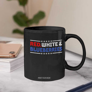 Red White and Blueberries Coffee Mug Patriotic Tribute Memorial TS02 Print Your Wear