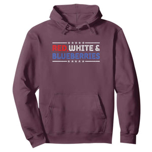 Red White and Blueberries Hoodie Patriotic Tribute Memorial TS02 Maroon Print Your Wear