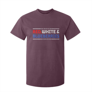 Red White and Blueberries T Shirt For Kid Patriotic Tribute Memorial TS02 Maroon Print Your Wear