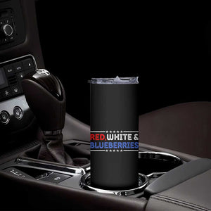 Red White and Blueberries Skinny Tumbler Patriotic Tribute Memorial TS02 Print Your Wear