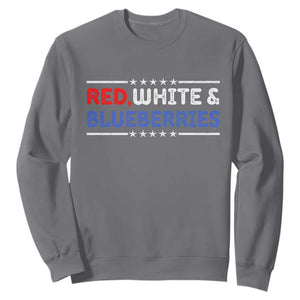 Red White and Blueberries Sweatshirt Patriotic Tribute Memorial TS02 Charcoal Print Your Wear