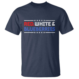 Red White and Blueberries T Shirt Patriotic Tribute Memorial TS02 Navy Print Your Wear