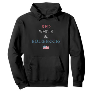 Red White and Blueberries Hoodie Vintage American Flag Patriotic TS02 Black Print Your Wear
