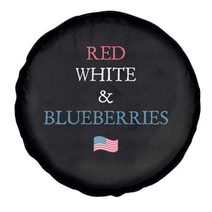 Red White and Blueberries Spare Tire Cover Vintage American Flag Patriotic TS02 Print Your Wear