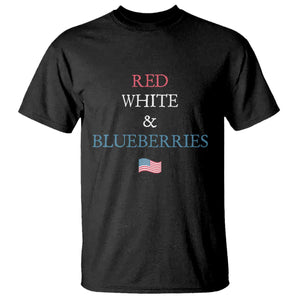 Red White and Blueberries T Shirt Vintage American Flag Patriotic TS02 Black Print Your Wear