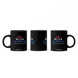 Red White and Blueberries Coffee Mug Charlie Kirk 1993 2025 Patriotic Memorial TS02 Print Your Wear