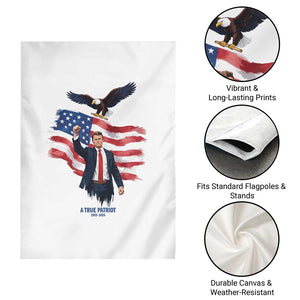 Charlie Kirk Tribute Garden Flag A True Patriot American Flag Patriotic Eagle TS02 Print Your Wear