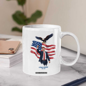 Charlie Kirk Tribute Coffee Mug A True Patriot American Flag Patriotic Eagle TS02 Print Your Wear