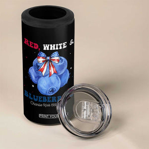 Red White and Blueberries 4 in 1 Can Cooler Tumbler Charlie Kirk Tribute 1993 2025 Memorial TS02 Print Your Wear