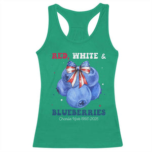 Red White and Blueberries Racerback Tank Top Charlie Kirk Tribute 1993 2025 Memorial TS02 Irish Green Print Your Wear
