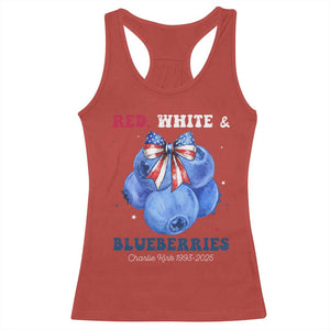 Red White and Blueberries Racerback Tank Top Charlie Kirk Tribute 1993 2025 Memorial TS02 Red Print Your Wear