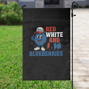 Red White and Blueberries Garden Flag Patriotic Fruit Cartoon Graphic TS02 Print Your Wear