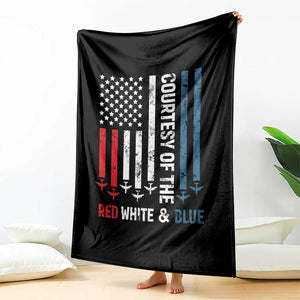Courtesy of the Red White and Blue Throw Blanket US Military Patriotic American Flag TS02 Print Your Wear