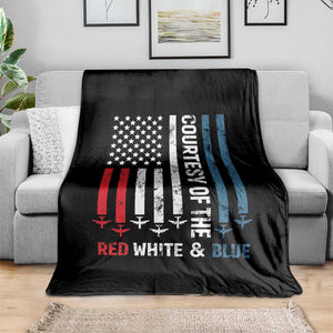 Courtesy of the Red White and Blue Throw Blanket US Military Patriotic American Flag TS02 Print Your Wear