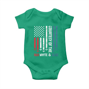 Courtesy of the Red White and Blue Baby Onesie US Military Patriotic American Flag TS02 Irish Green Print Your Wear