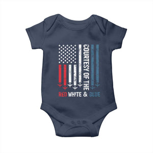 Courtesy of the Red White and Blue Baby Onesie US Military Patriotic American Flag TS02 Navy Print Your Wear