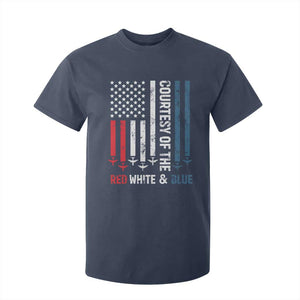 Courtesy of the Red White and Blue T Shirt For Kid US Military Patriotic American Flag TS02 Navy Print Your Wear