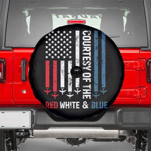 Courtesy of the Red White and Blue Spare Tire Cover US Military Patriotic American Flag TS02 Black Print Your Wear