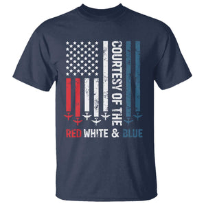 Courtesy of the Red White and Blue T Shirt US Military Patriotic American Flag TS02 Navy Print Your Wear
