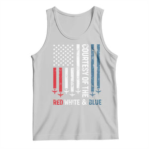Courtesy of the Red White and Blue Tank Top US Military Patriotic American Flag TS02 Ash Print Your Wear
