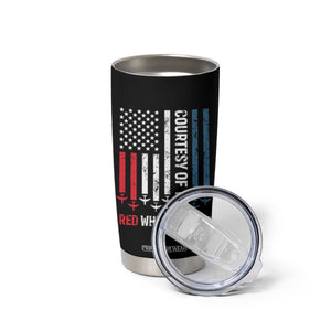 Courtesy of the Red White and Blue Tumbler Cup US Military Patriotic American Flag TS02 Print Your Wear
