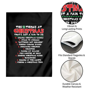 12 Pains of Christmas Parody Garden Flag Funny Twist on the 12 Days of Christmas Tradition TS02 Print Your Wear