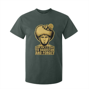 Send Him 2 3 Years to Dagestan and Forget T Shirt For Kid Funny MMA Fighter Discipline TS02 Dark Forest Green Print Your Wear
